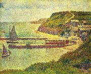 Georges Seurat Port en Bessin Spain oil painting artist